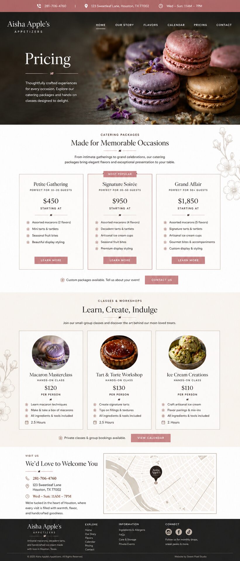 Pricing design mockup