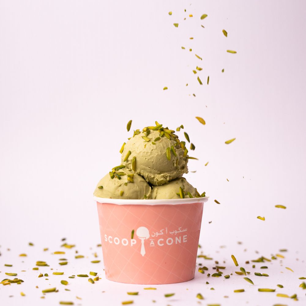 Saffron Pistachio Ice Cream